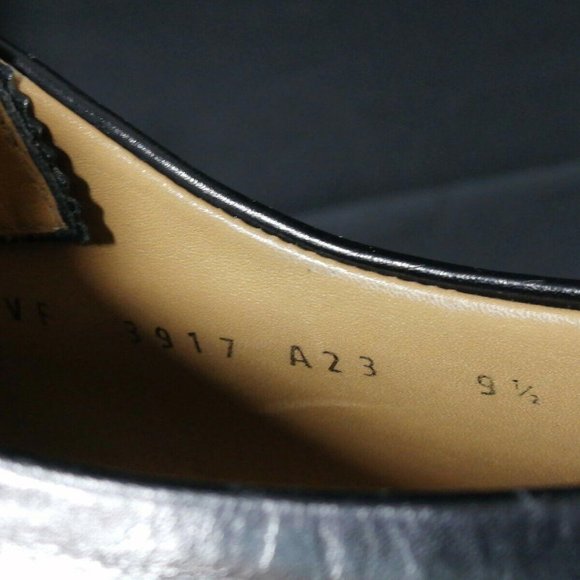 Salvatore Ferragamo Oxford Lace Up Split Toe Mens Black Leather Shoe Size‎ 9.5-D - Picture 9 of 10